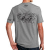 Mens - Dodge Demon 170 Illustrated T-shirt - Triblend Grey - Detroit Shirt CompanyFCA - DodgeT-Shirts (Apparel)