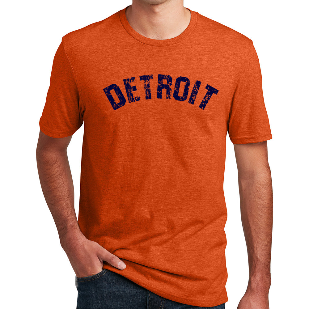 Mens T-Shirt - Detroit Bend Orange