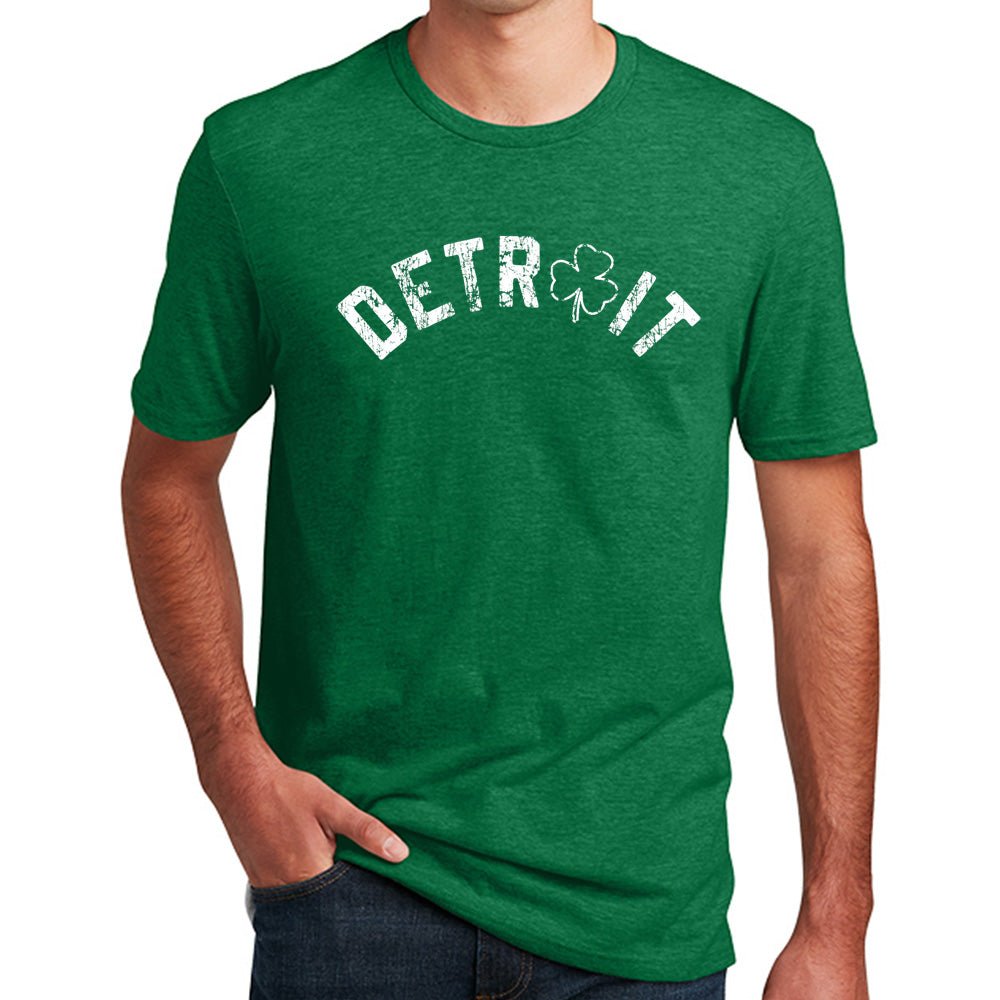 Mens Detroit Bend St. Patrick's Day T-shirt (Heather Kelly Green) - Detroit Shirt CompanyDetroit Shirt CompanyT-Shirts (Apparel)