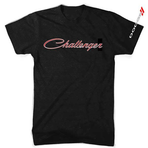 Mens Dodge Challenger T-shirt (2 color print on Black) - Detroit Shirt CompanyFCA - DodgeT-Shirts (Apparel)