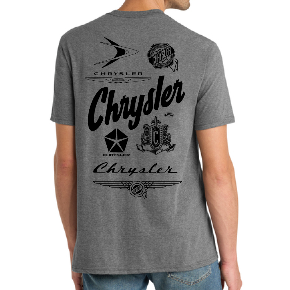 Mens T-Shirt - Chrysler 100 Years Historical Logos
