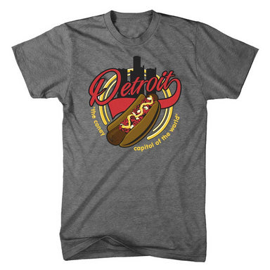 Mens Detroit Coney T-shirt (Triblend Grey) - Detroit Shirt CompanyDetroit Shirt CompanyT-Shirts (Apparel)