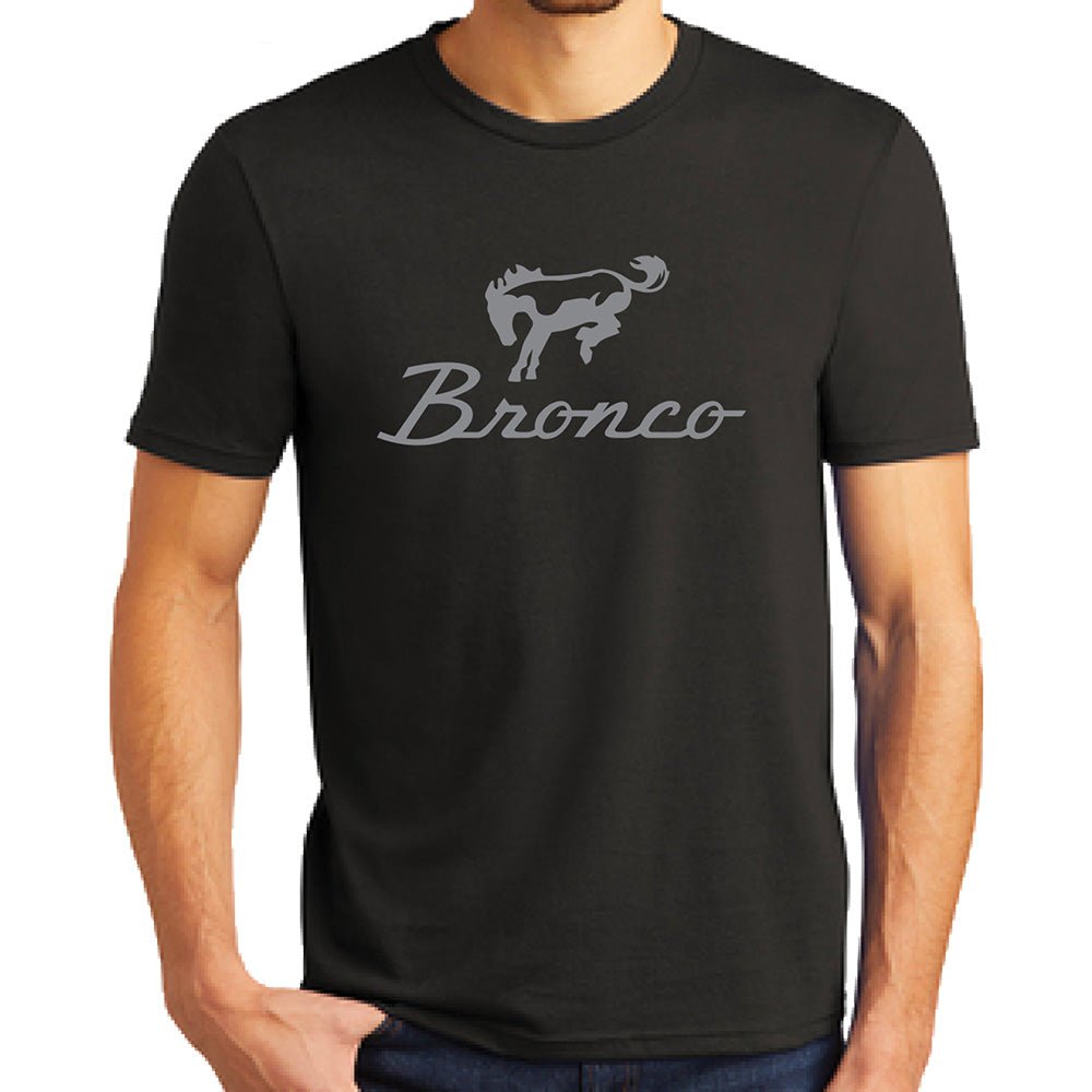 Mens Ford Bronco Script - Black - Detroit Shirt CompanyDSC - FordT-Shirts (Apparel)