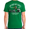 Mens Detroit Go Fast Get Lucky Speed Shop T-shirt (Kelly Green) - Detroit Shirt CompanyDetroit Shirt CompanyT-Shirts (Apparel)