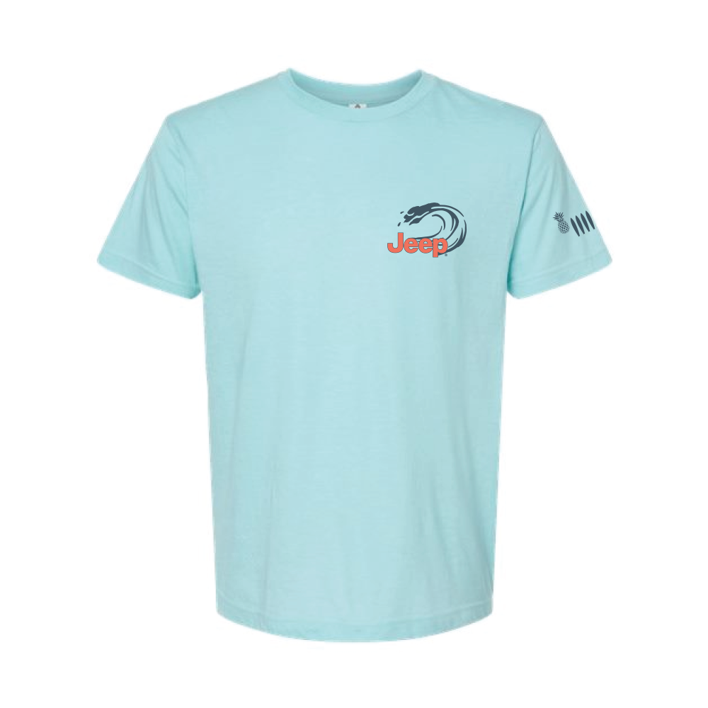 Mens Jeep® Wrangler Beachin' Good Time T-Shirt - Ice Blue Heather