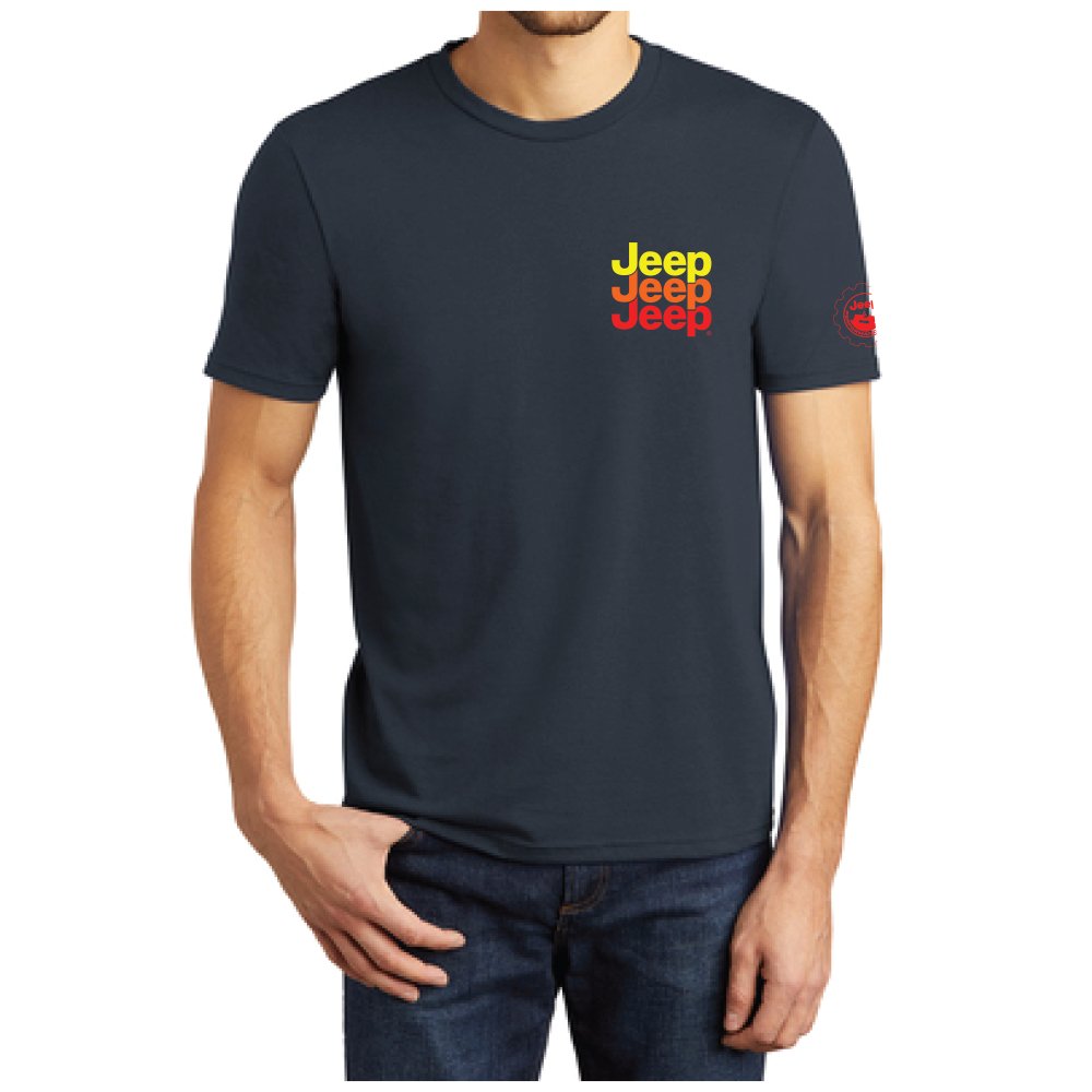 Mens Jeep® Echo T-Shirt - Navy Blue - Detroit Shirt CompanyFCA - JeepT-Shirts (Apparel)