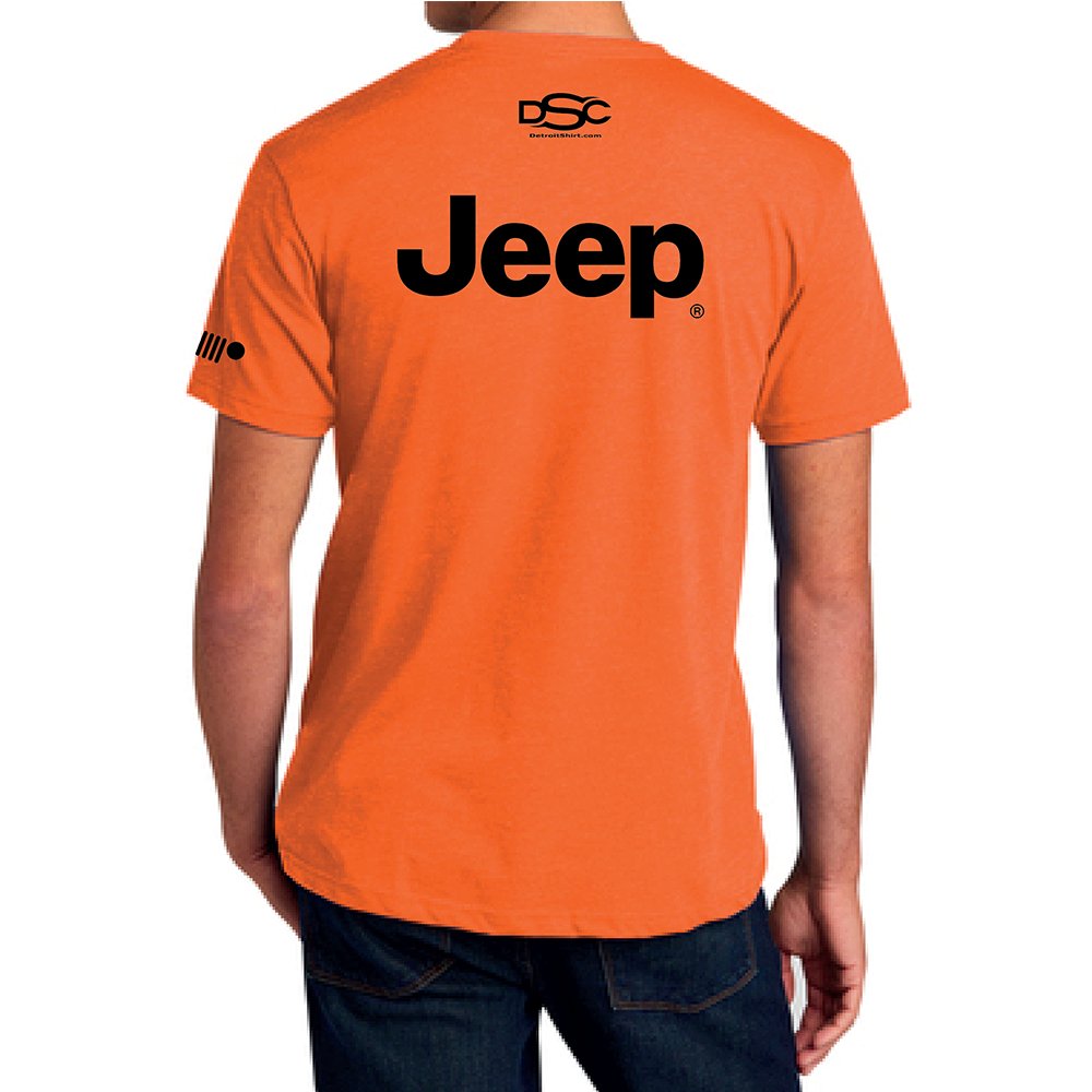 Mens Jeep® Explore the Detours T-Shirt - Orange - Detroit Shirt CompanyFCA - JeepT-Shirts (Apparel)