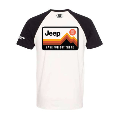 Mens Jeep® Have Fun Out There T-Shirt - Black / Natural - Detroit Shirt CompanyFCA - JeepT-Shirts (Apparel)