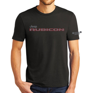 Mens Jeep® Rubicon T-Shirt - Heather Black Triblend - Detroit Shirt CompanyFCA - JeepT-Shirts (Apparel)