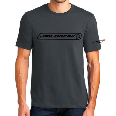 Mens Dodge SRT Hellcat JAILBREAK T-shirt - Charcoal - Detroit Shirt CompanyFCA - DodgeT-Shirts (Apparel)