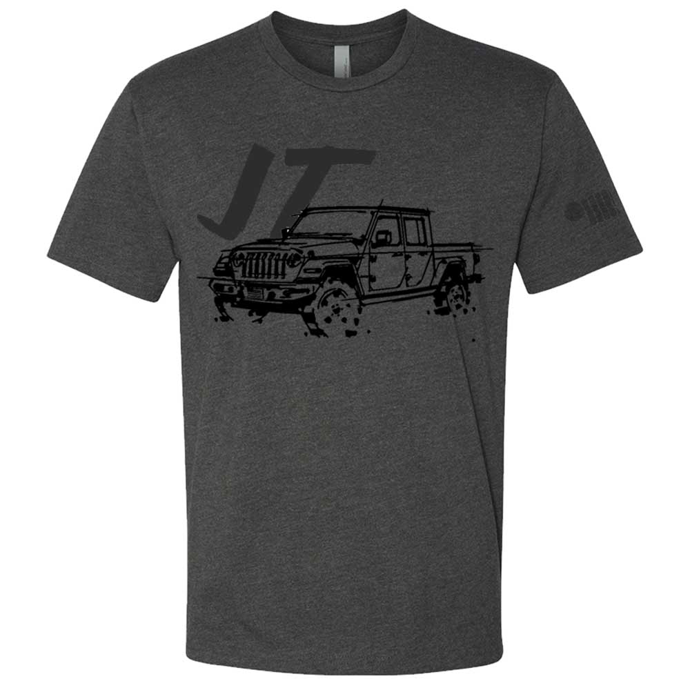 Mens Jeep® JT Gladiator - LDD Series - Triblend Charcoal T-Shirt - Detroit Shirt CompanyFCA - JeepT-Shirts (Apparel)