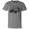 Mens Jeep® Wrangler YJ - LDD Series - Triblend Grey T-Shirt - Detroit Shirt CompanyFCA - JeepT-Shirts (Apparel)