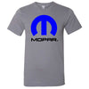 Mens Mopar Current Logo Two Tone T-shirt (Slate Grey) - Detroit Shirt CompanyFCA - MoparT-Shirts (Apparel)