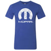 Mens Mopar Logo Distressed T-shirt (Royal Blue) - Detroit Shirt CompanyFCA - MoparT-Shirts (Apparel)