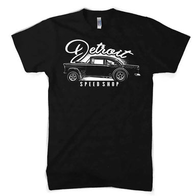 Mens Detroit Speed Shop Race Riot T-shirt (Black) - Detroit Shirt CompanyDetroit Shirt CompanyT-Shirts (Apparel)