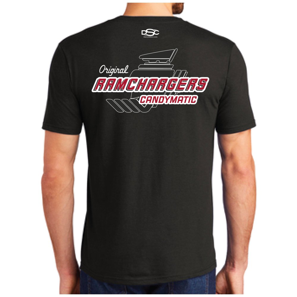 Mens Ramchargers Stacked Logo T-shirt (Black Triblend) - Detroit Shirt CompanyDSC - RamchargersT-Shirts (Apparel)