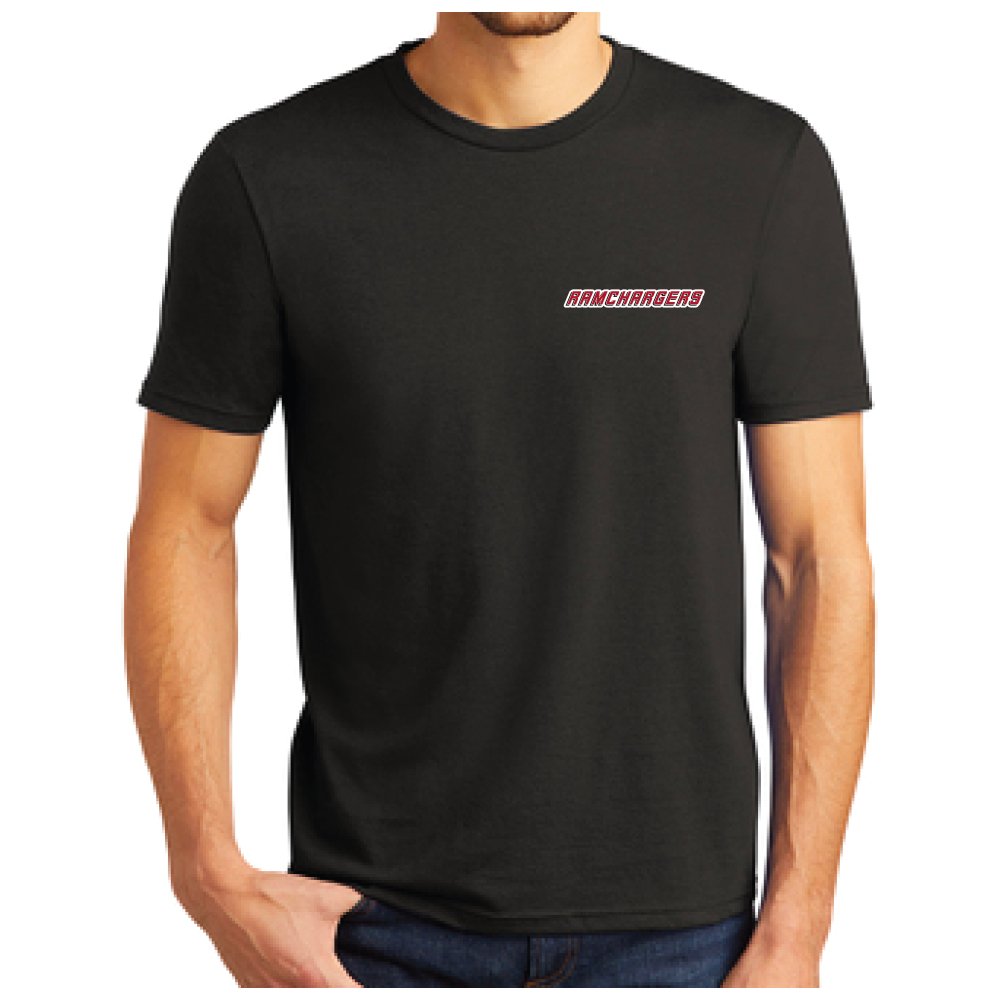 Mens Ramchargers Stacked Logo T-shirt (Black Triblend) - Detroit Shirt CompanyDSC - RamchargersT-Shirts (Apparel)