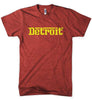 Mens Detroit Rosso T-shirt (Heather Red) - Detroit Shirt CompanyDetroit Shirt CompanyT-Shirts (Apparel)