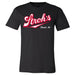 Mens Stroh's Script T-shirt (Black) - Detroit Shirt CompanyDSC - Stroh'sT-Shirts (Apparel)