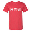 Mens Dodge Viper Tri - Logo T-shirt (Heather Red) - Detroit Shirt CompanyFCA - DodgeT-Shirts (Apparel)