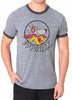 Mens Triblend WABX Ringer T-shirt (Grey) - Detroit Shirt CompanyDetroit Shirt CompanyT-Shirts (Apparel)