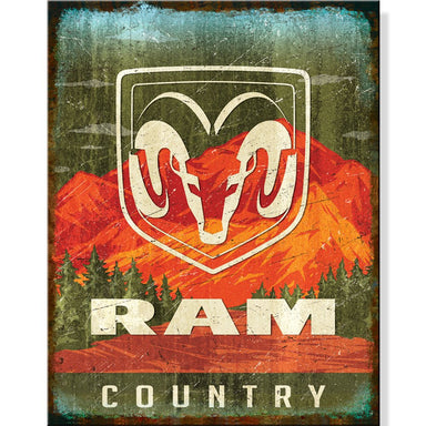 Metal Sign - RAM Country - Detroit Shirt CompanyFCA - RAMOther Accessories