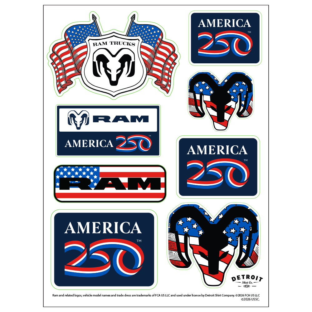 Sticker Sheet- A250 Ram