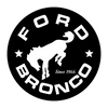 Sticker - Ford Bronco Stars - Round - Detroit Shirt CompanyDSC - FordStickers (Accessories)