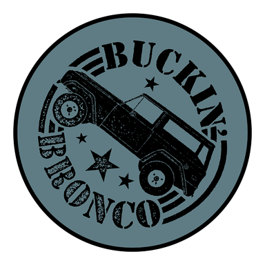 Sticker - Ford Buckin' Bronco - Round - Detroit Shirt CompanyDSC - FordStickers (Accessories)