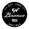 Sticker - Ford Bronco Built Wild - Round