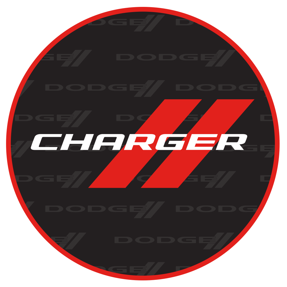 Sticker - Dodge Charger - Round - Detroit Shirt CompanyFCA - DodgeStickers (Accessories)