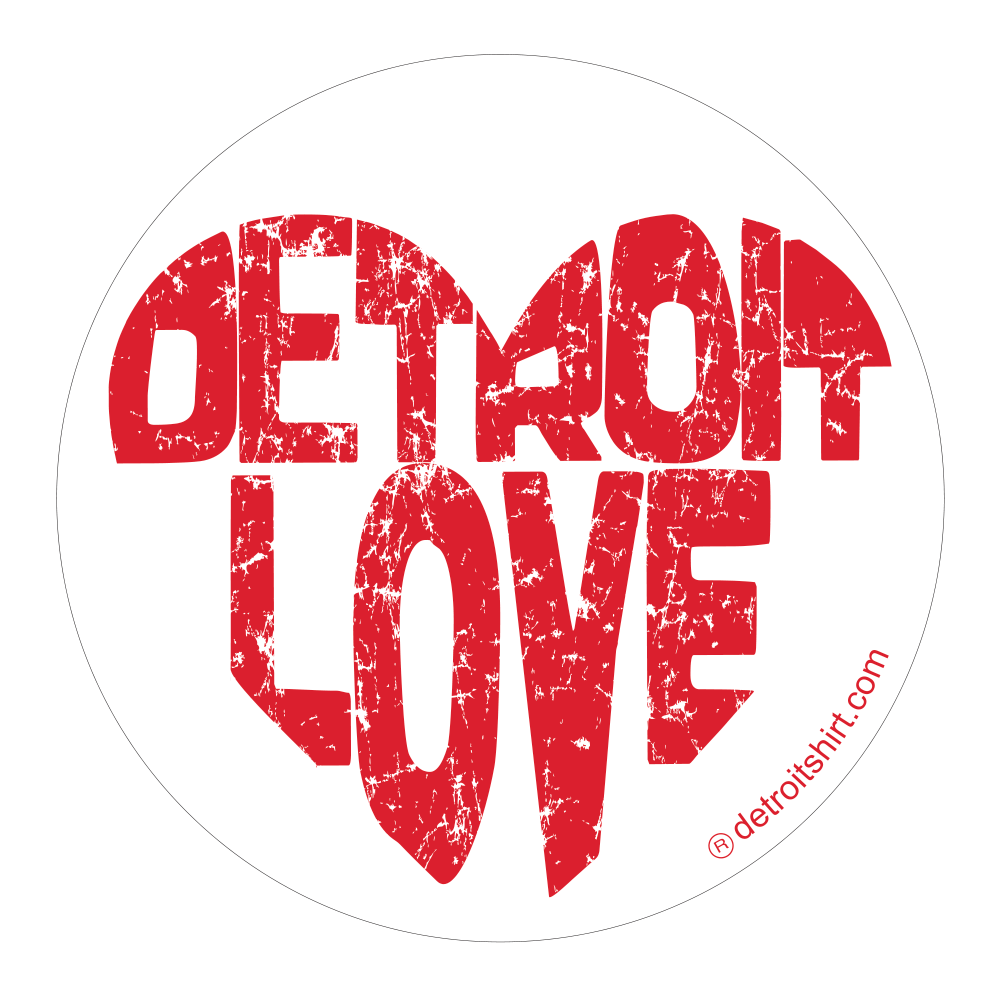 Sticker - Detroit Love - Detroit Shirt CompanyDetroit Shirt CompanyStickers (Accessories)