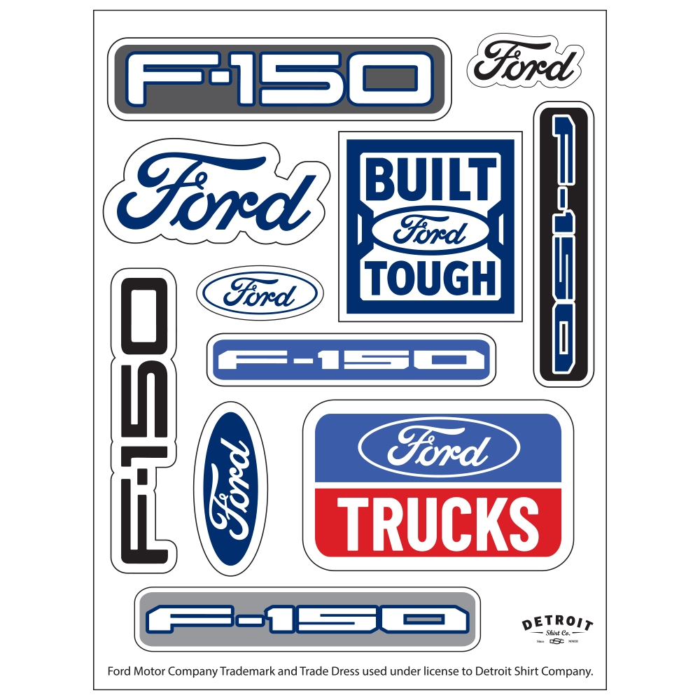 Sticker Sheet - Ford  F 150