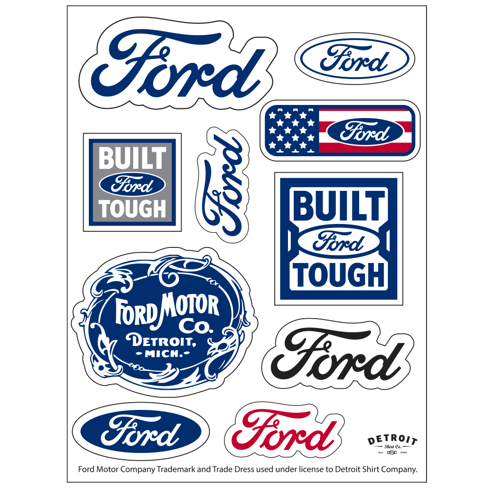 Sticker Sheet - Ford