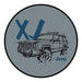 Sticker - Jeep® XJ - Round - Detroit Shirt CompanyFCA - JeepStickers (Accessories)