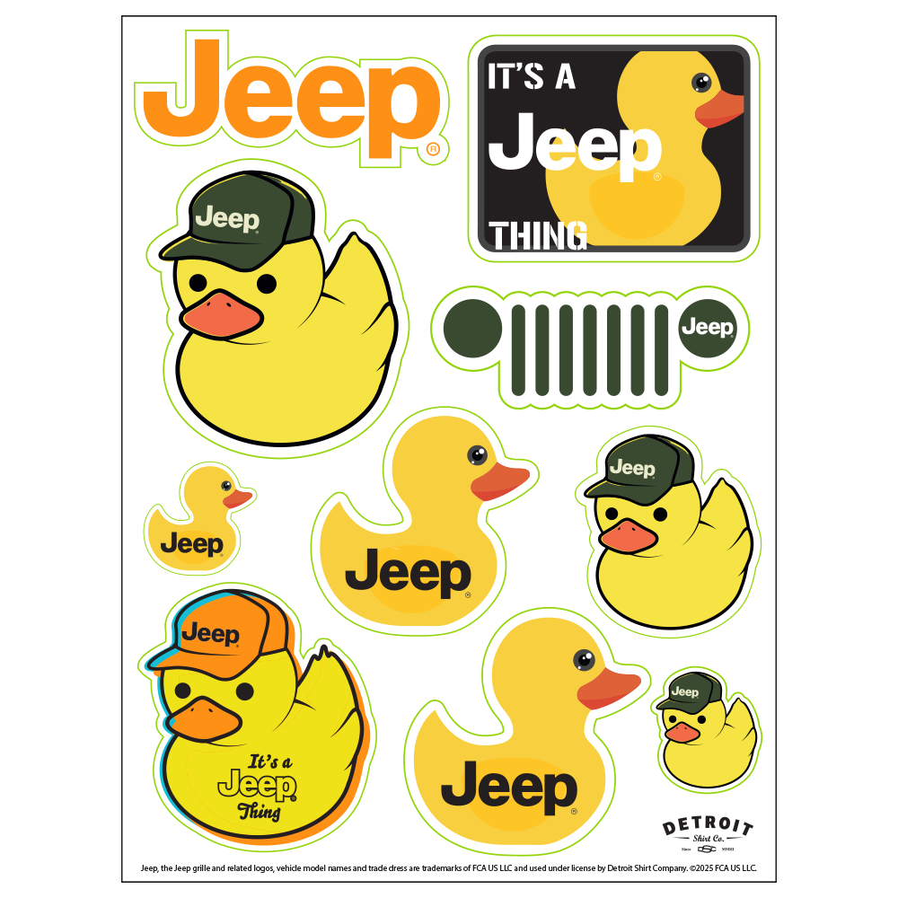 Sticker Sheet- Jeep® Duck