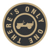 Sticker - Jeep® There's Only One - Round - Detroit Shirt CompanyFCA - JeepStickers (Accessories)