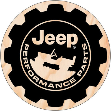 Sticker - Jeep® Performance Parts - WoodGrain - Round - Detroit Shirt CompanyFCA - JeepStickers (Accessories)