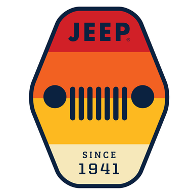 Sticker - Jeep® 1941 with Grille Hex - Detroit Shirt CompanyFCA - JeepStickers (Accessories)