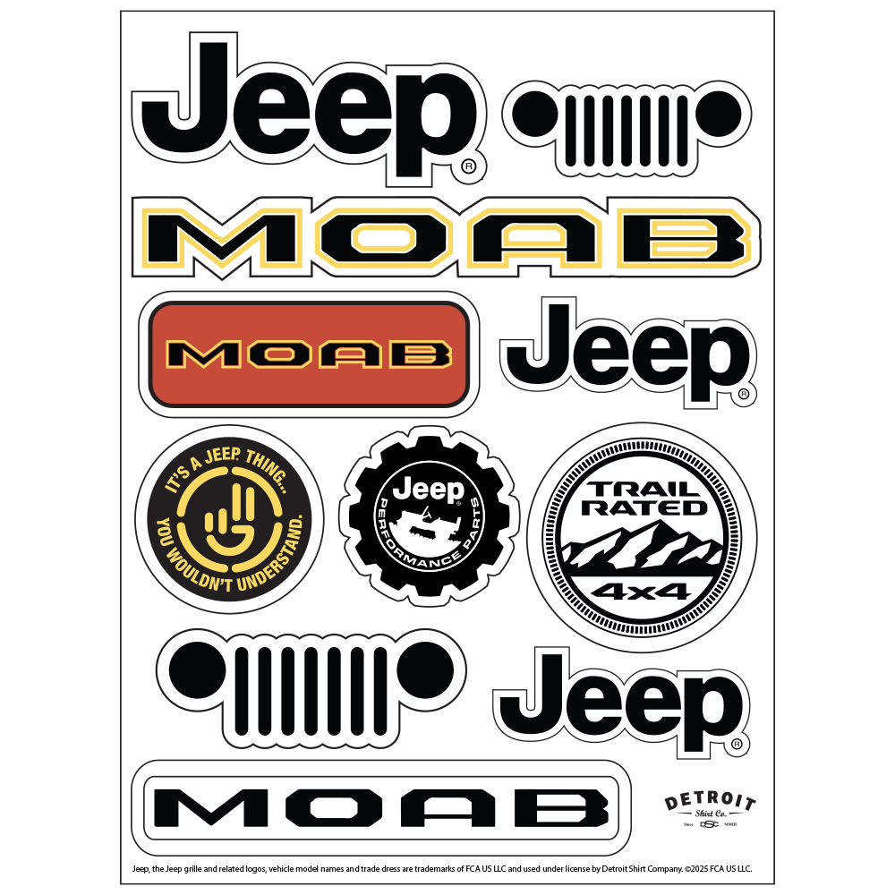 Sticker - Jeep® MOAB - Sheet