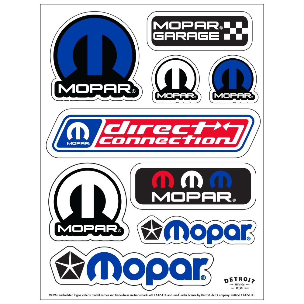 Sticker Sheet - Mopar Omega M