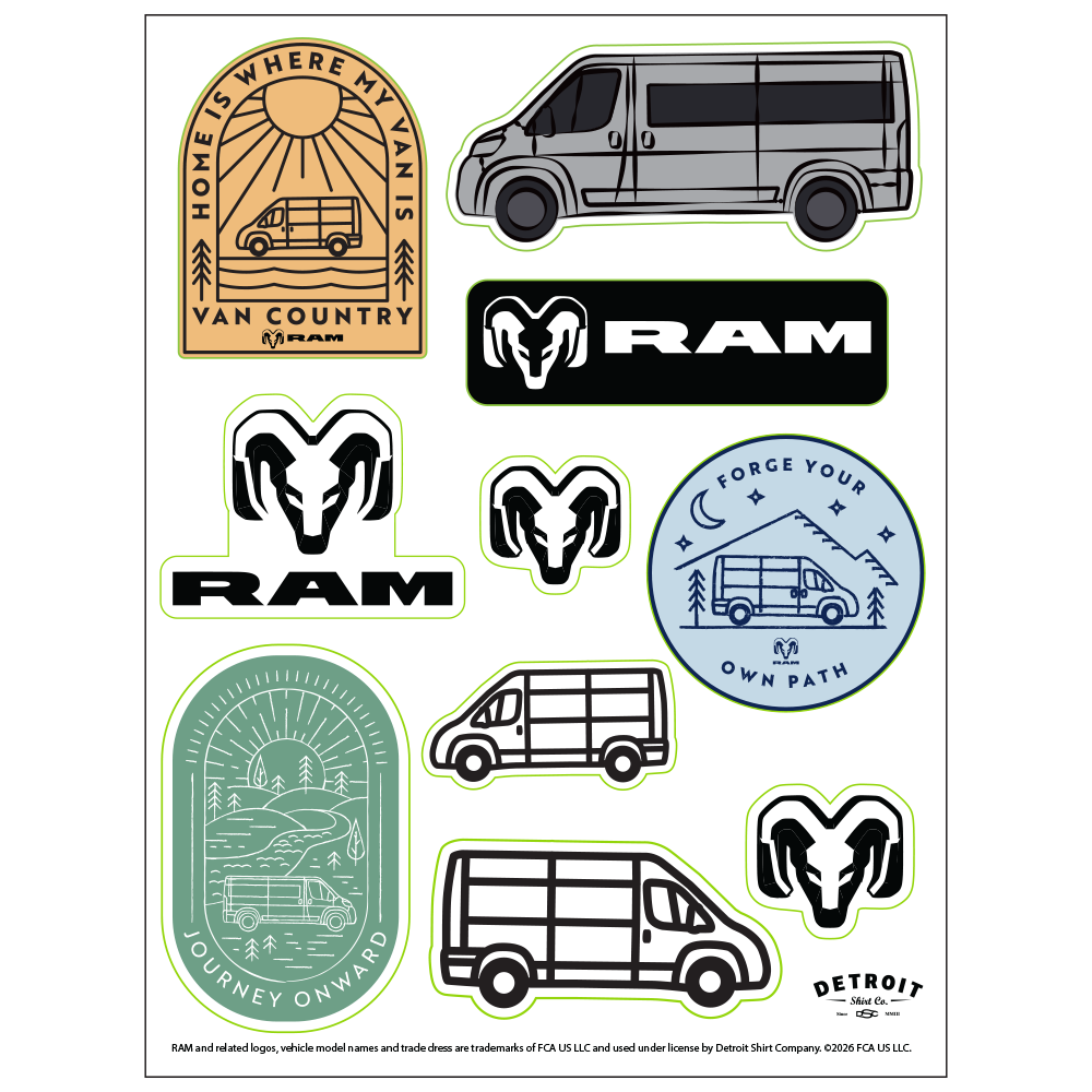 Sticker Sheet - RAM ProMaster
