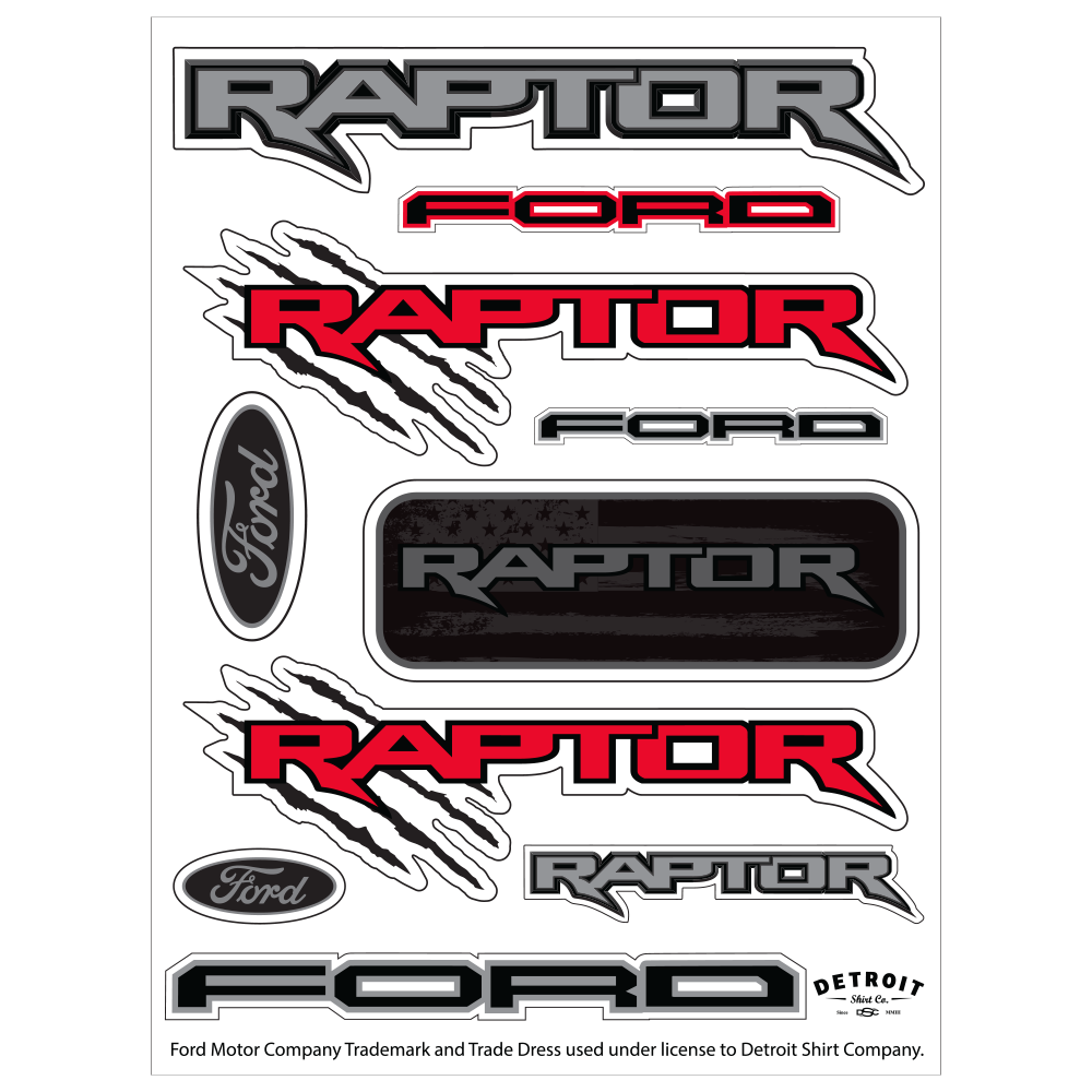 Sticker Sheet - Raptor