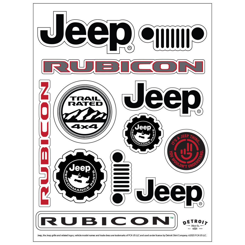 Sticker - Jeep® Rubicon - Sheet