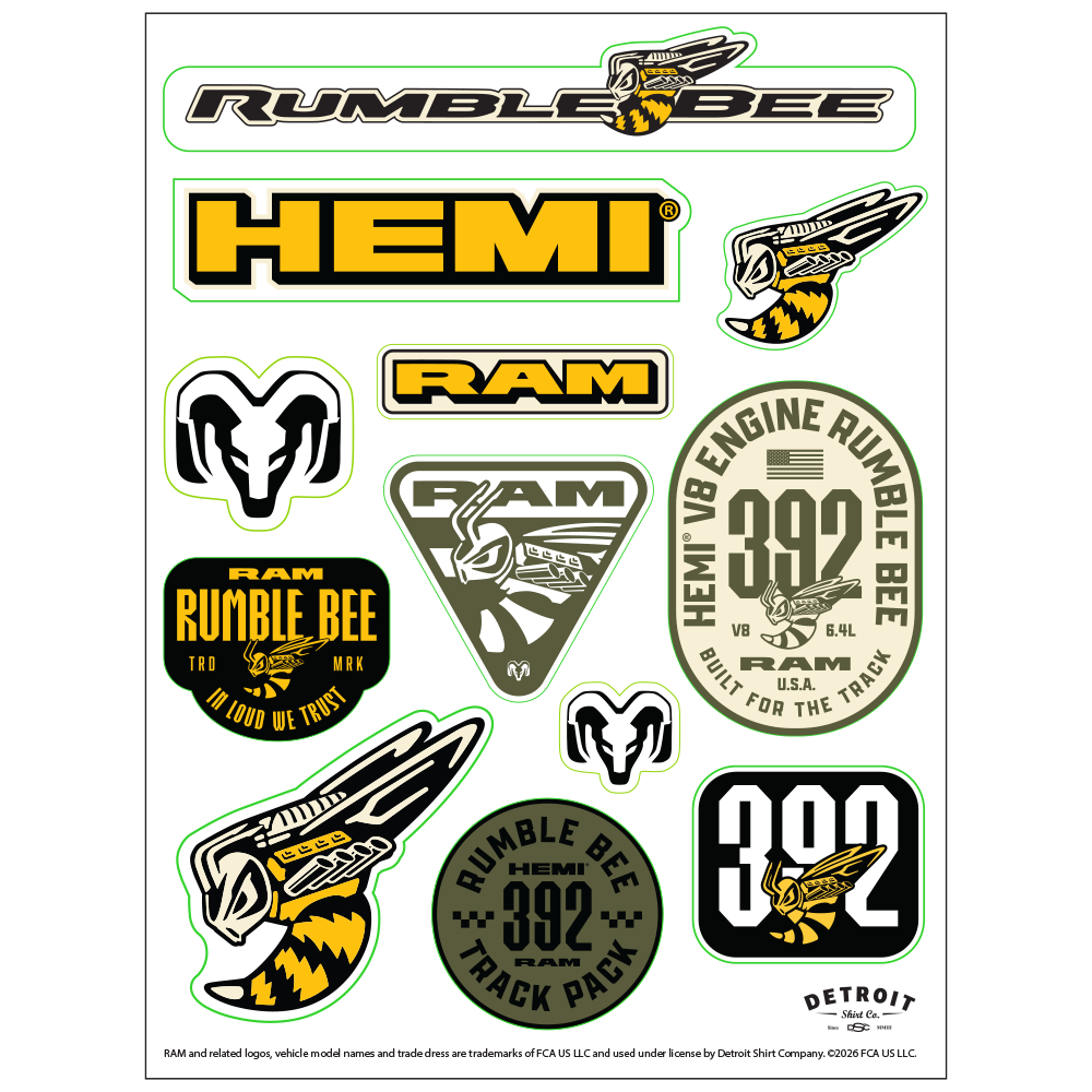 Sticker Sheet - RAM Rumble Bee 392
