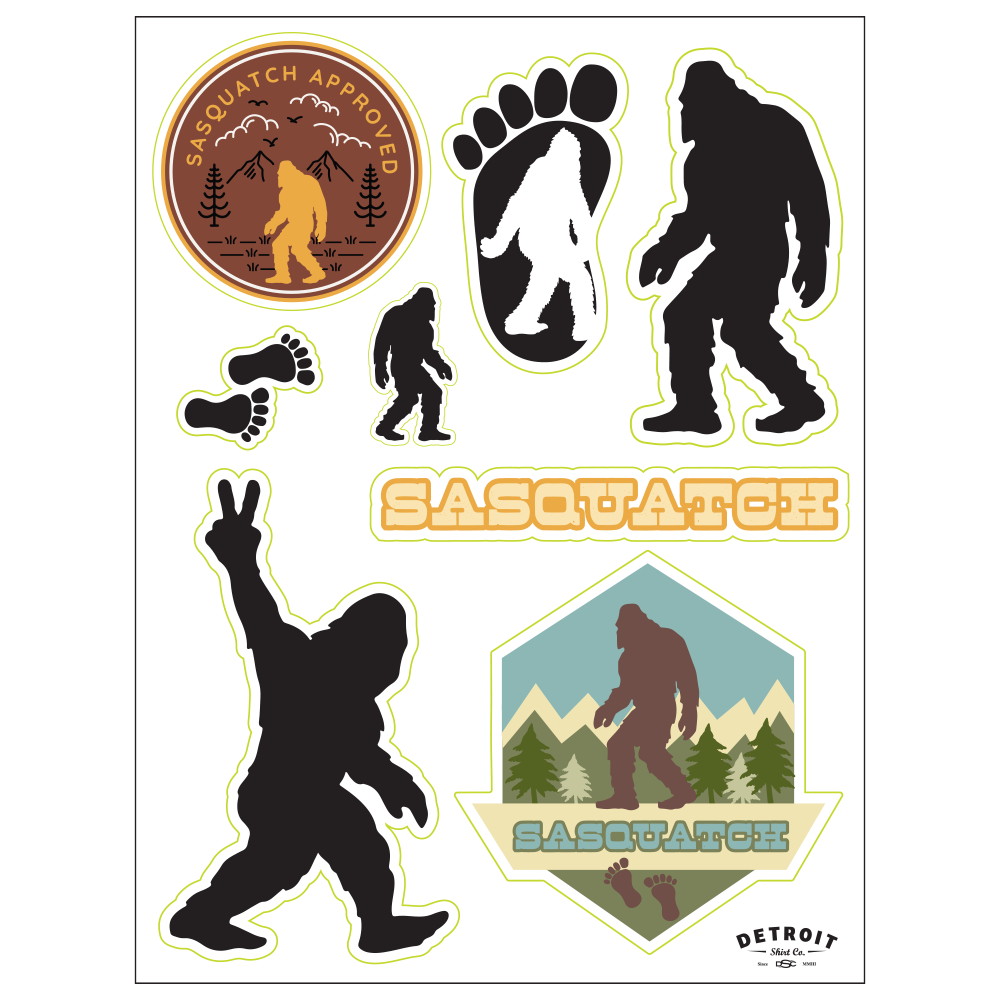 Sticker Sheet - Sasquatch