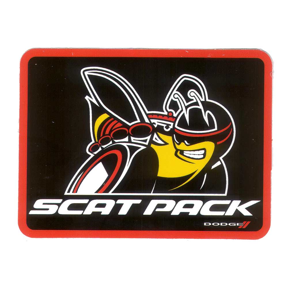 Sticker - Dodge Scat Pack Rectangle - Detroit Shirt CompanyFCA - DodgeStickers (Accessories)