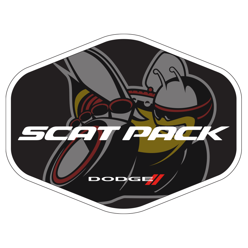 Sticker - Dodge Scat Pack Faded Hex - Detroit Shirt CompanyFCA - DodgeStickers (Accessories)