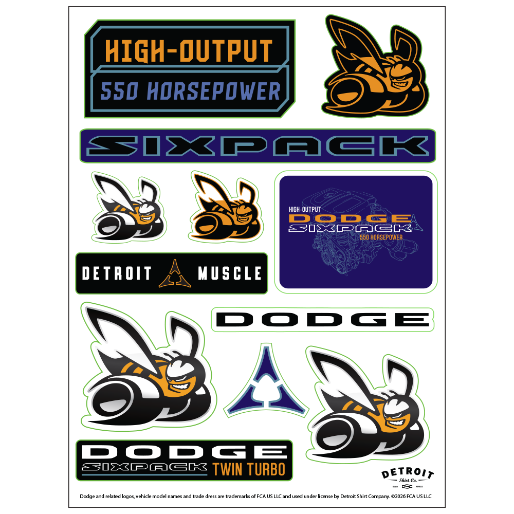 Sticker Sheet - Scat Pack - Six Pack