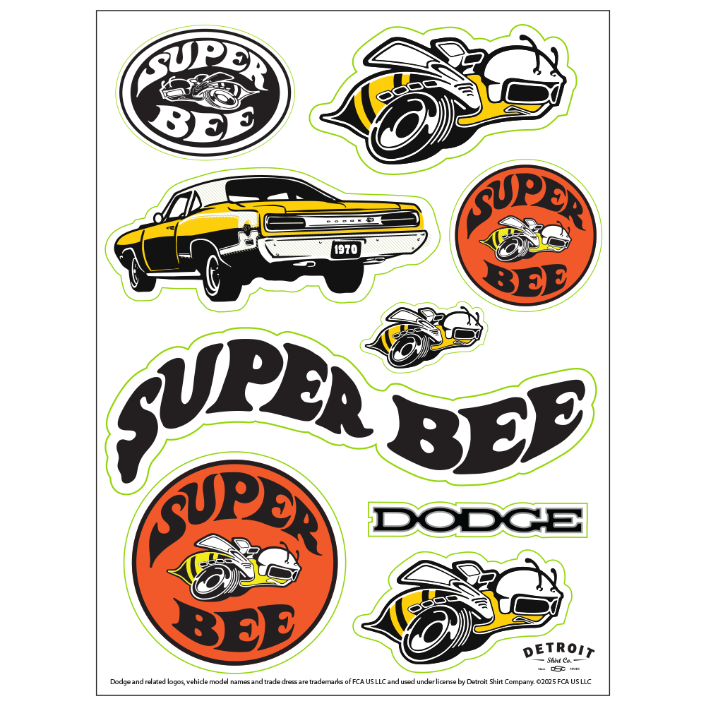 Sticker Sheet - Super Bee